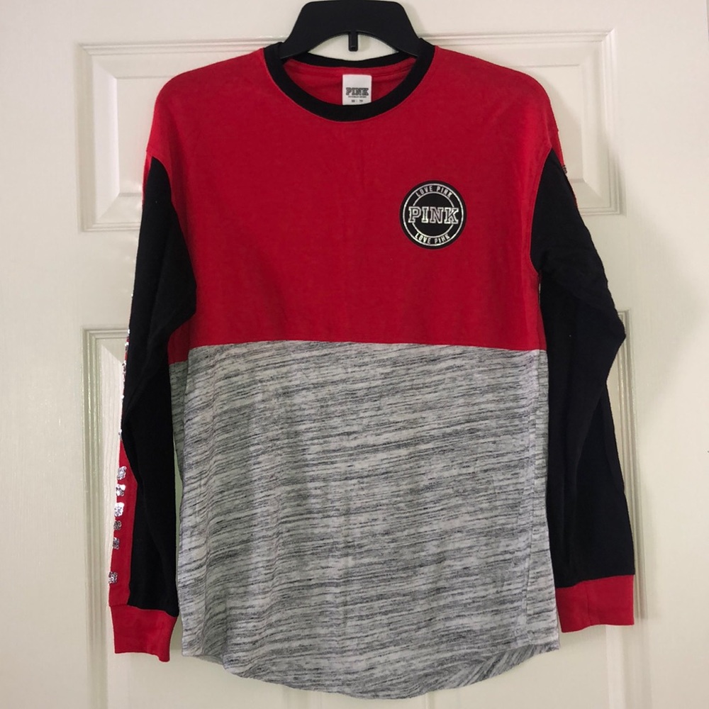 VS PINK Long Sleeve Bling Tee
